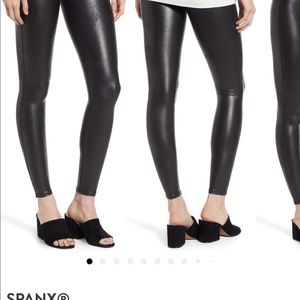 Spanx Faux Leather Leggings Medium
